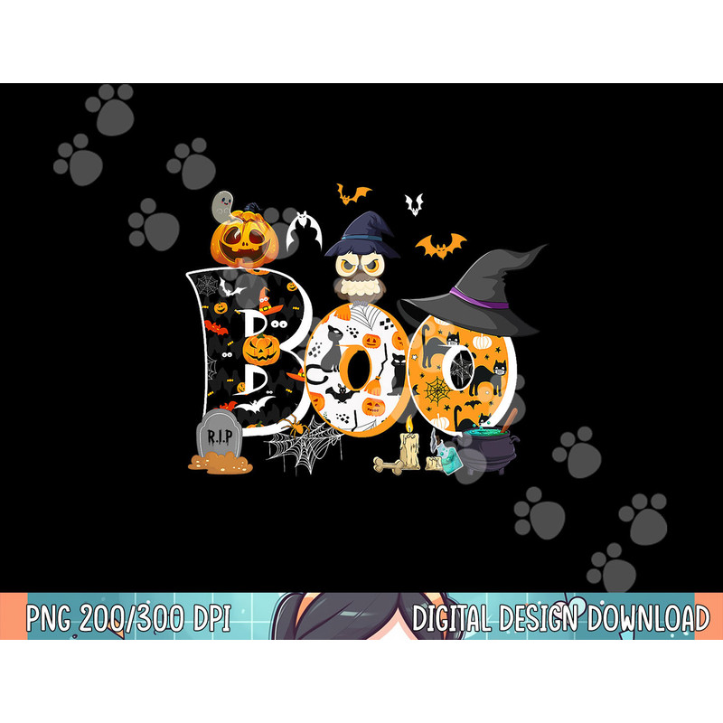 Halloween Costume Boo Owl Witch Hat Spider Pumpkin png, sublimation copy.jpg