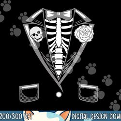 halloween costume funny skeleton tuxedo png, sublimation copy