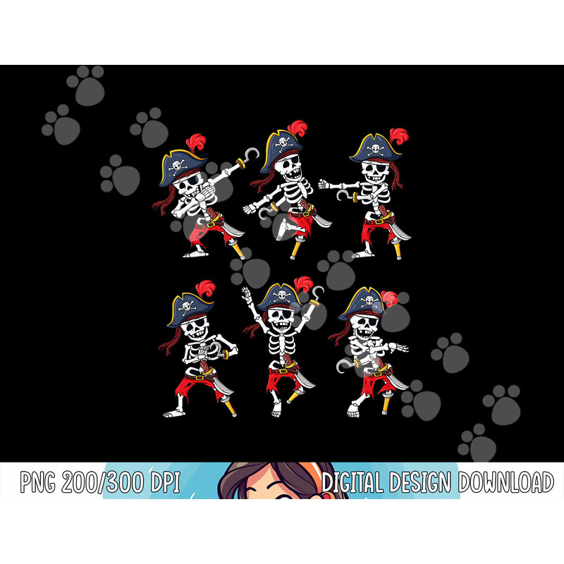 Dancing Pirate Skeletons Dance Challenge Boys Kids Halloween png,sublimation copy.jpg