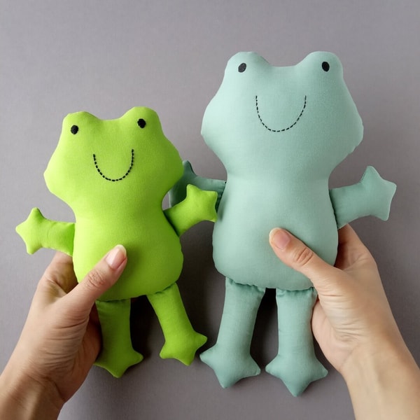 Frog Sew Pattern Frog Sewing Pattern (2 sizes) & Step-by-Step Tutorial | Inspire Uplift