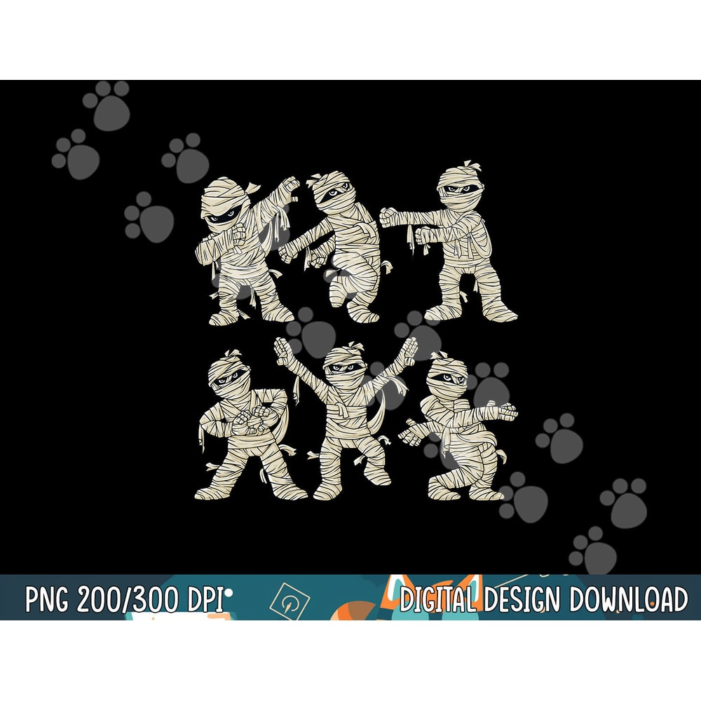 Halloween Dancing Mummy Dance Challenge Boys Girls Kids png, sublimation copy.jpg