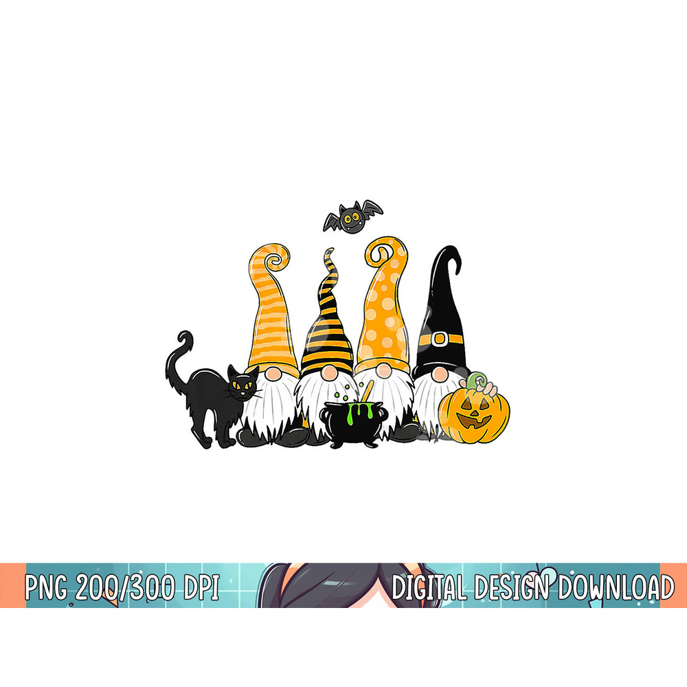 Halloween Gnomes Cute Autumn Pumpkin Fall Holiday Women Girl png, sublimation copy.jpg