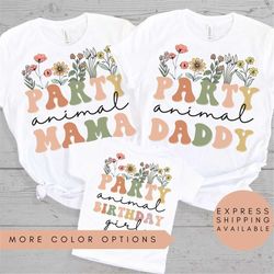 party animal shirt,zoo birthday shirts,adult tshirt,toddler t-shirt,family safari matching shirts,family safari shirt,fl