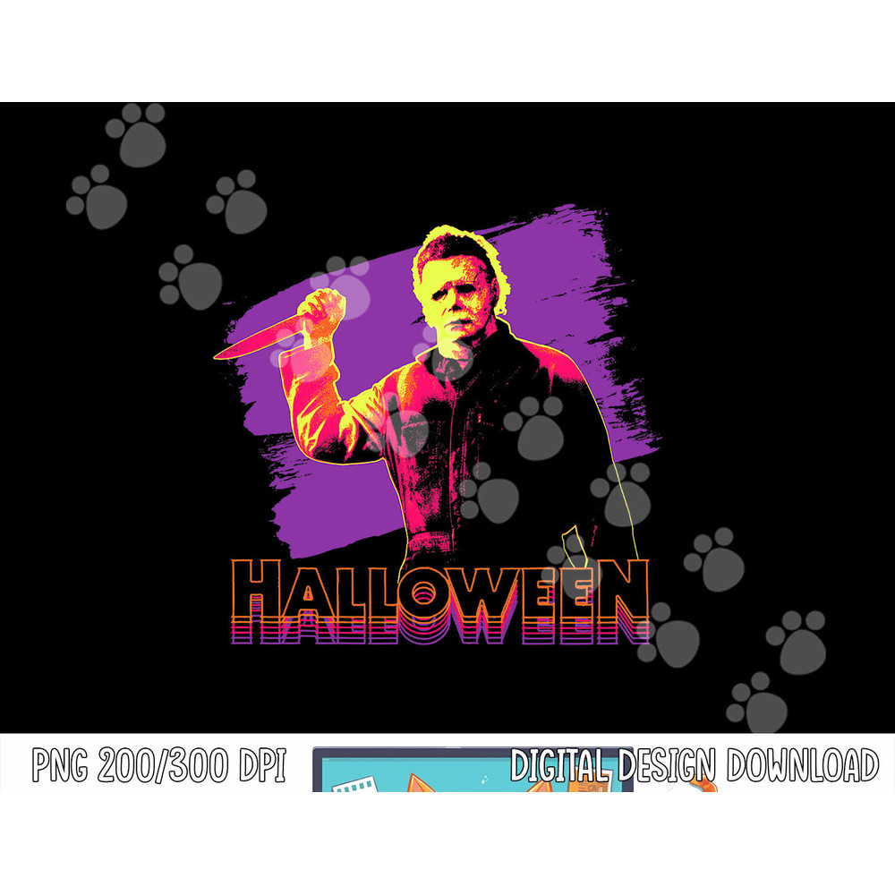 Halloween Michael Myers Neon Portrait png, sublimation copy.jpg