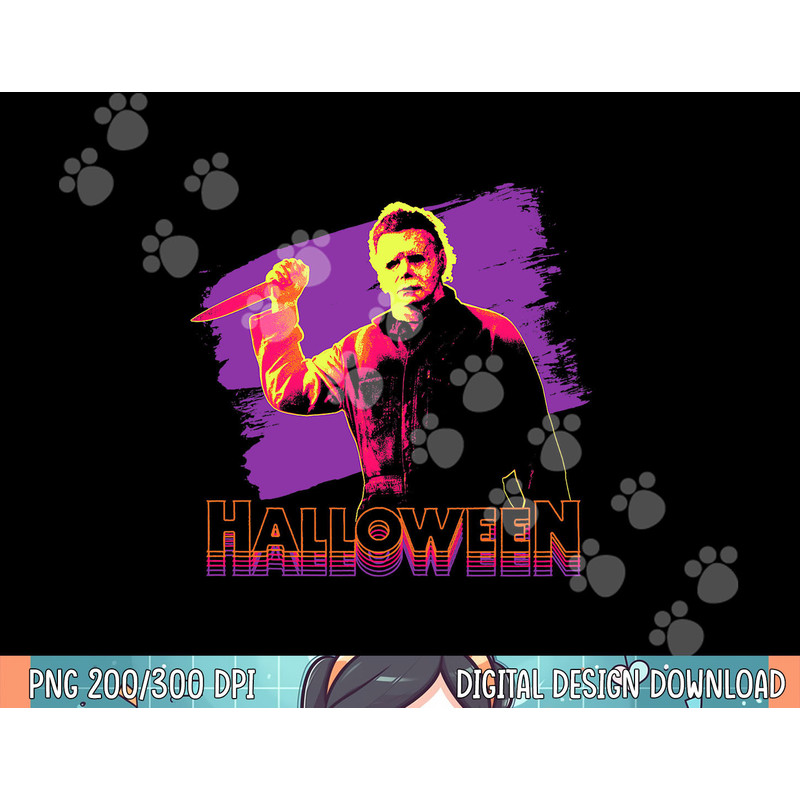 Halloween Michael Myers Neon Portrait png, sublimation copy.jpg