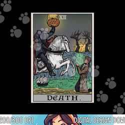 death tarot card headless horseman halloween spooky gothic png,sublimation copy