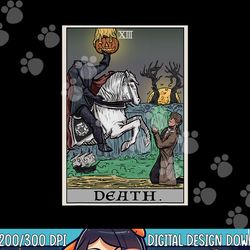 death tarot card headless horseman halloween spooky gothic png,sublimation copy