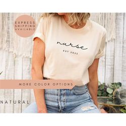 nurse shirt personalized t-shirt,nurse tshirt,nurse t shirt,new nurse graduation gift,custom nurse est shirt,personalize