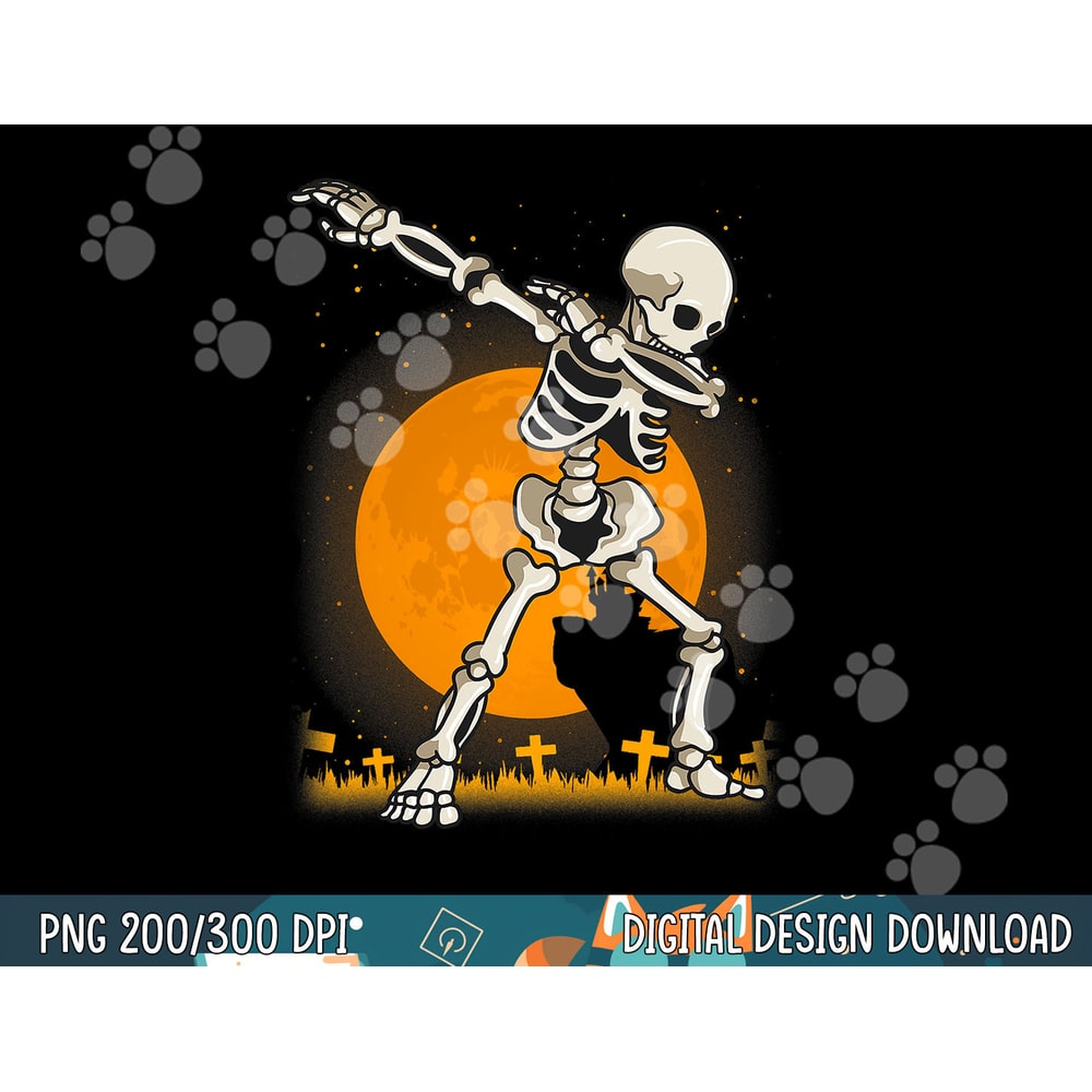 Halloween Shirts For Boys Kids Girl Dabbing Skeleton Costume png, sublimation copy.jpg