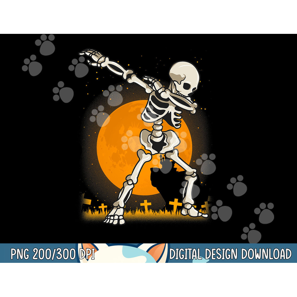Halloween Shirts For Boys Kids Girl Dabbing Skeleton Costume png, sublimation copy.jpg