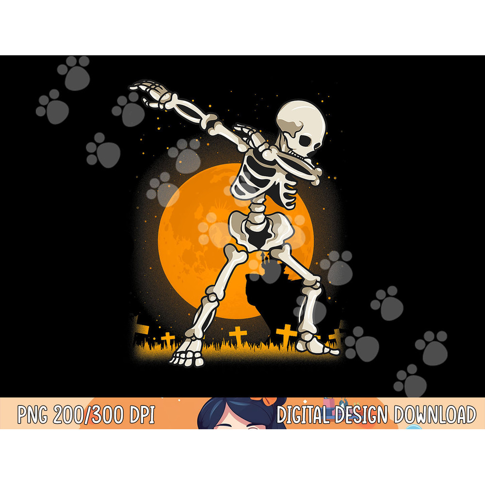 Halloween Shirts For Boys Kids Girl Dabbing Skeleton Costume png, sublimation copy.jpg