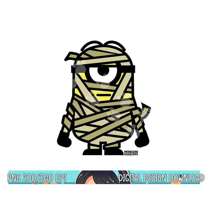 Despicable Me Mummy Halloween Monster Graphic png,sublimation copy.jpg
