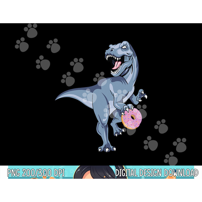 Dinosaur Donut Dino Doughnut Christmas Kids Trex Sugar Dnut png,sublimation copy.jpg