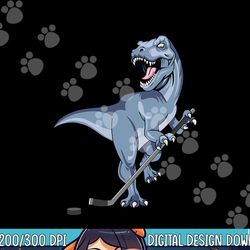 dinosaur hockey stick puck goal goalie trex t-rex player kid png,sublimation copy