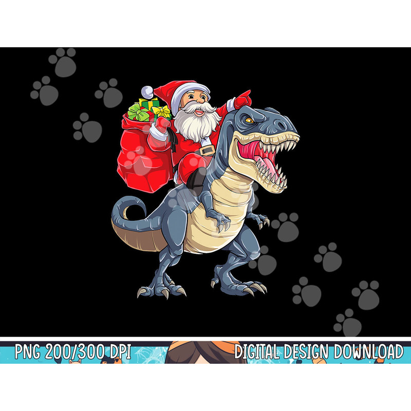 Dinosaur T rex Christmas Santa Boys Men Girls Xmas Squad png, sublimation copy.jpg