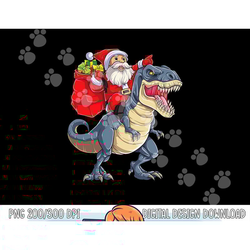 Dinosaur T rex Christmas Santa Boys Men Girls Xmas Squad png, sublimation copy.jpg