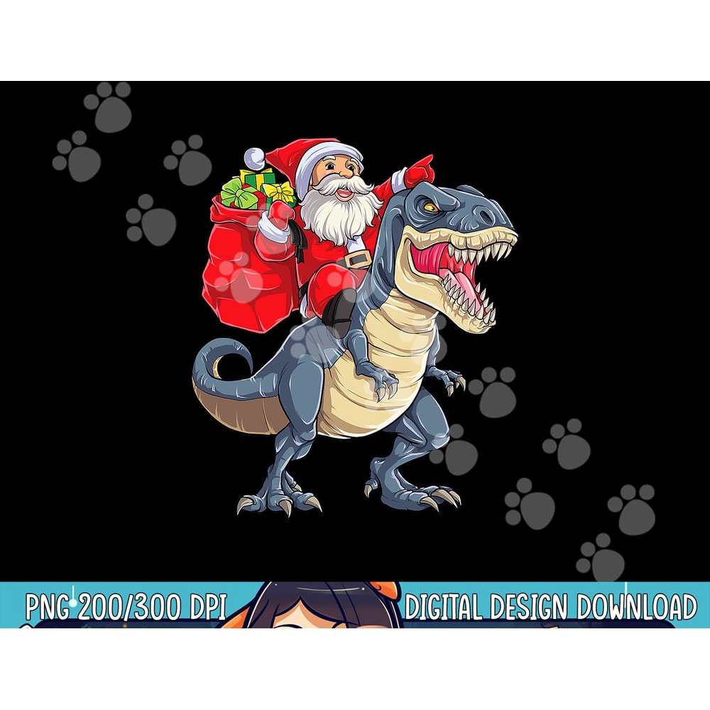 Dinosaur T rex Christmas Santa Boys Men Girls Xmas Squad png, sublimation copy.jpg