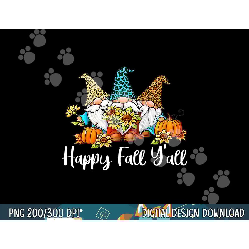 Happy Fall Y all png, sublimation Gnome Leopard Pumpkin Autumn Gnomes png, sublimation copy.jpg