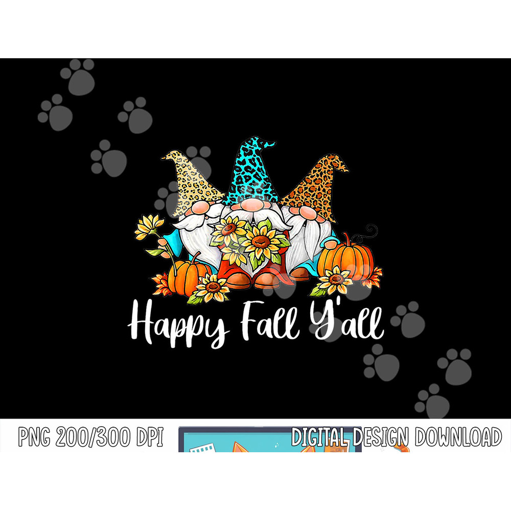 Happy Fall Y all png, sublimation Gnome Leopard Pumpkin Autumn Gnomes png, sublimation copy.jpg