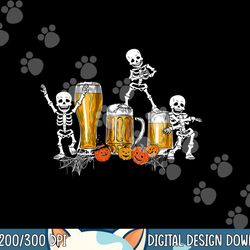happy halloween funny skeleton drinking beer png, sublimation copy