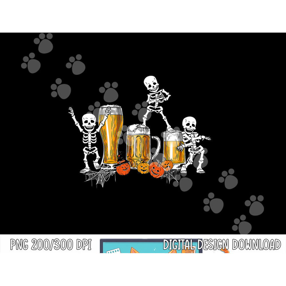 Happy Halloween Funny Skeleton Drinking Beer png, sublimation copy.jpg