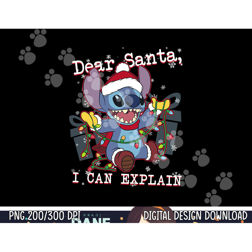 Disney Lilo & Stitch Christmas Dear Santa, I Can Explain Short Sleeve png, sublimation copy.jpg