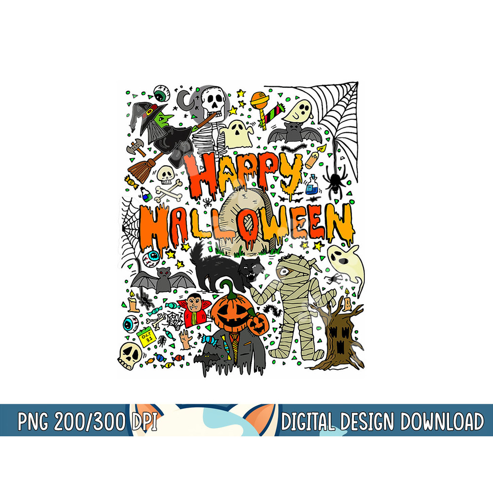 Happy Halloween Scary Retro Boys Girls Kids png, sublimation copy.jpg