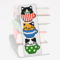 embroidery pattern bookmark cats