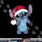 Disney Lilo & Stitch Christmas Santa Hat Stitch Portrait Short Sleeve png, sublimation Black copy.jpg