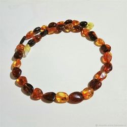 Amber Necklace Healing Bead Necklace for Teenager Young Woman Gift from Anxiety Gem Stone Real Amber beaded jewelry 16