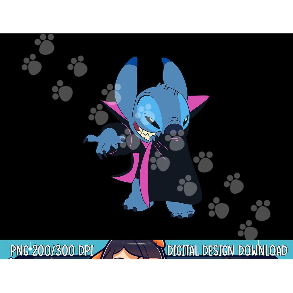 Disney Lilo & Stitch Halloween Stitch Vampire Costume png, sublimation copy.jpg