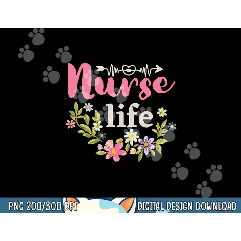 Happy Nurse Week 2023 Nursing School Graduation Flower Love png, sublimation copy.jpg