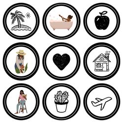 36 blogger instagram highlight icons. mom instagram highlights images. black instagram highlights.