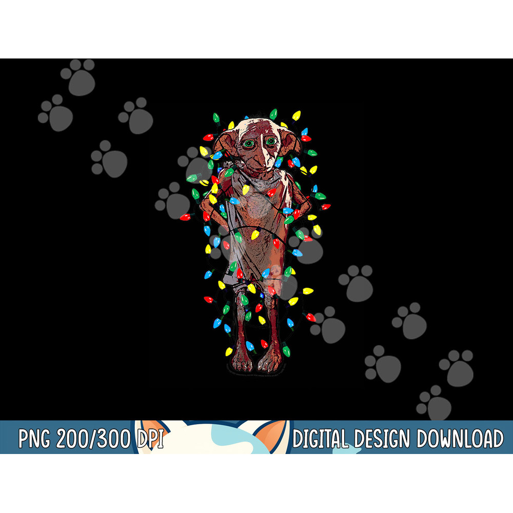 Harry Potter Christmas Dobby Christmas Lights Portrait png,sublimation copy.jpg