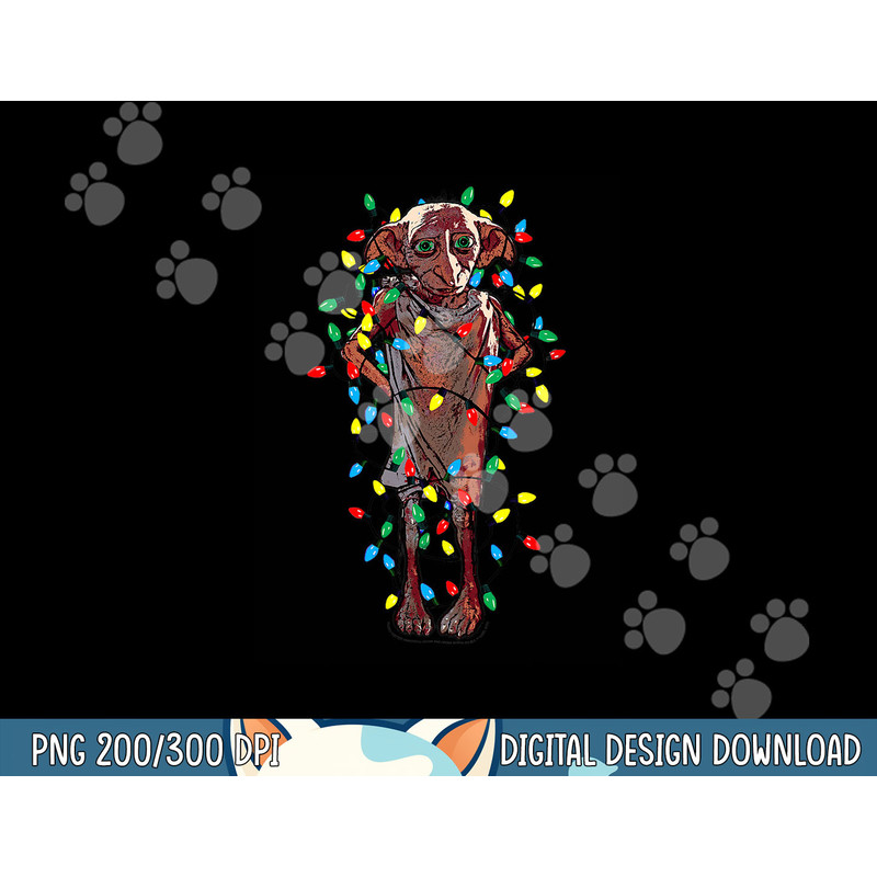 Harry Potter Christmas Dobby Christmas Lights Portrait png,sublimation copy.jpg