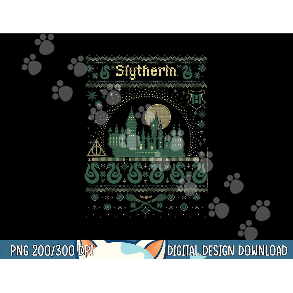 Harry Potter Christmas Slytherin Ugly Sweater png,sublimation copy.jpg