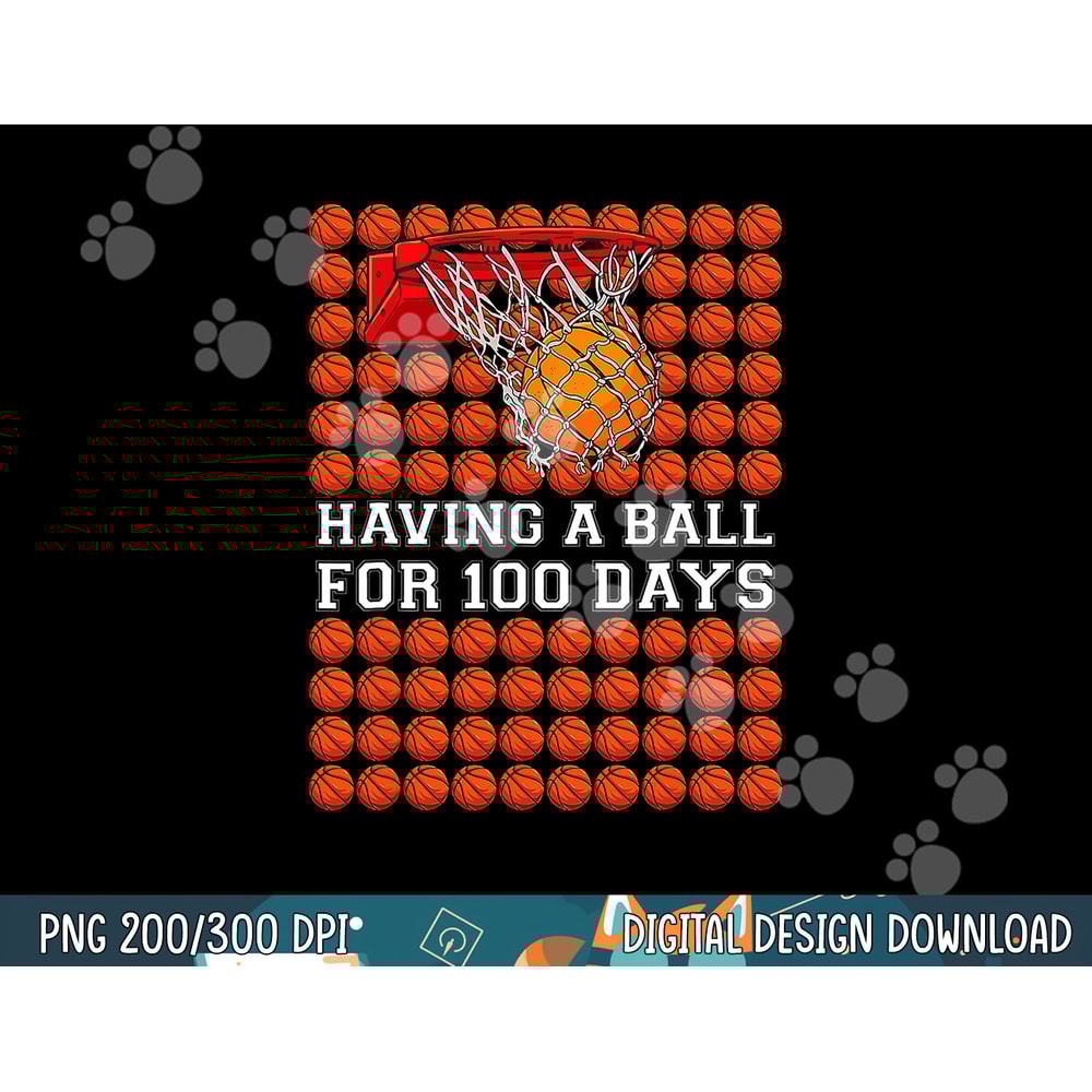 Having A Ball 100 Days Basketball Kids Boy Smarter School T-Shirt copy.jpg