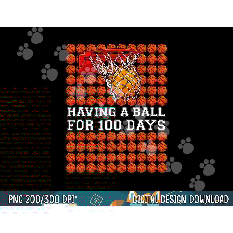 Having A Ball 100 Days Basketball Kids Boy Smarter School T-Shirt copy.jpg