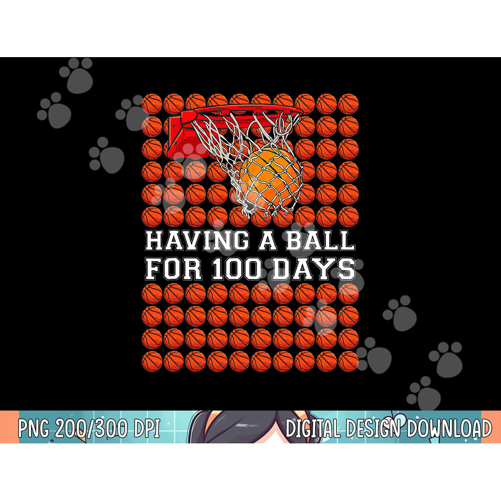 Having A Ball 100 Days Basketball Kids Boy Smarter School T-Shirt copy.jpg