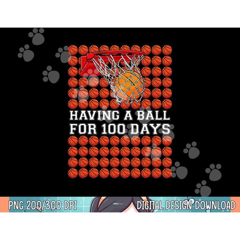 Having A Ball 100 Days Basketball Kids Boy Smarter School T-Shirt copy.jpg