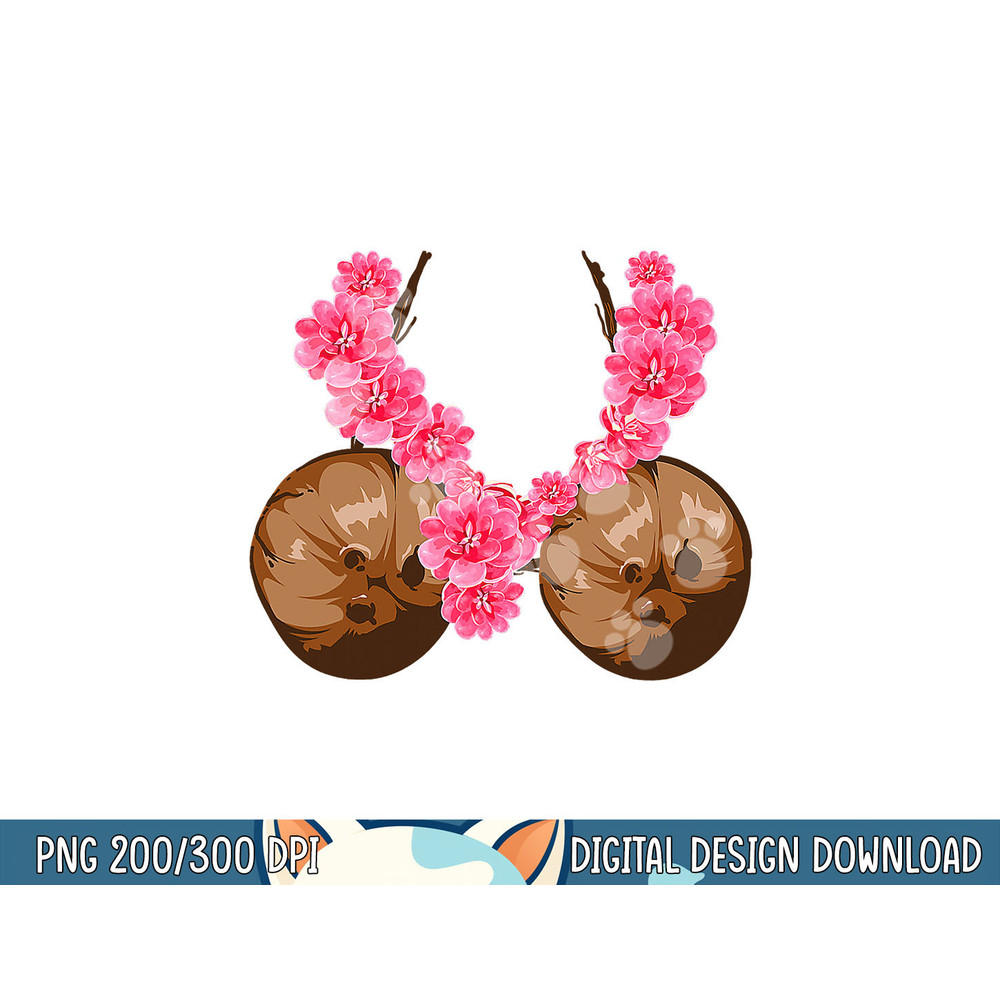 Hawaiian Coconut Bra Shirt Cool Halloween Flowery png, sublimation copy.jpg