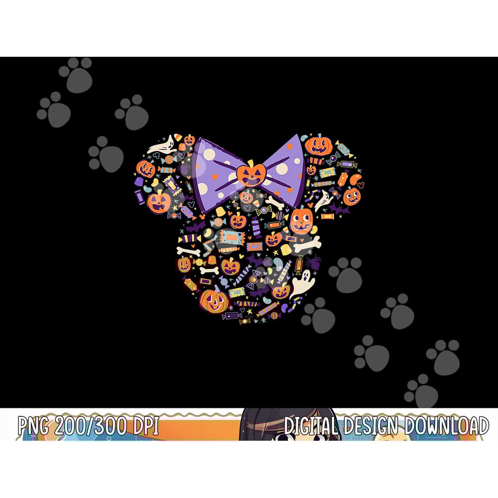 Disney Minnie Mouse Icon Candy and Pumpkins Halloween png, sublimation copy.jpg