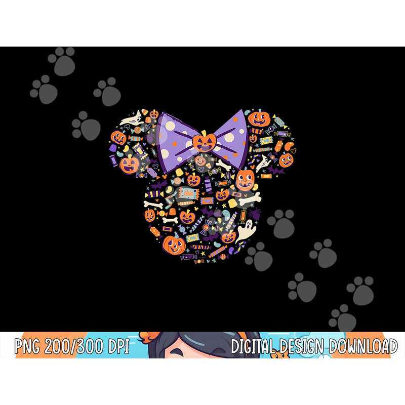 Disney Minnie Mouse Icon Candy and Pumpkins Halloween png, sublimation copy.jpg