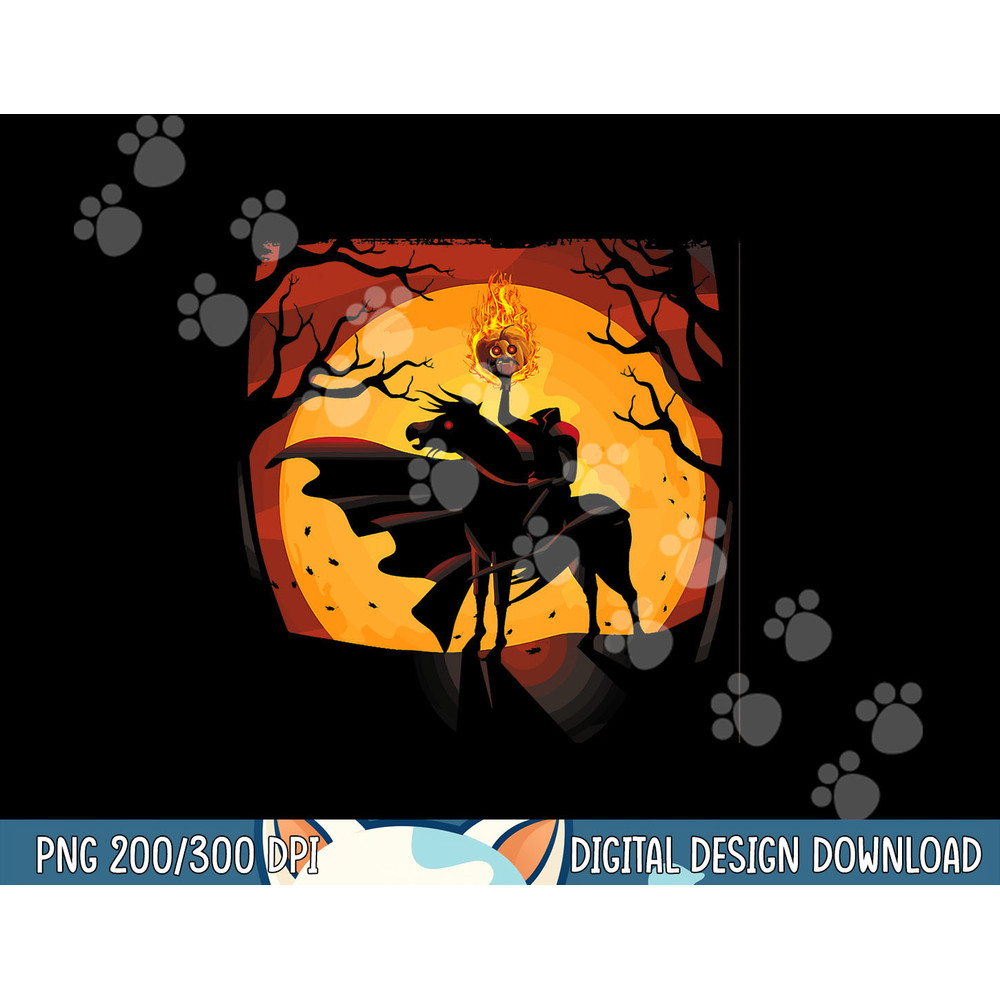 Headless Knight Flaming Pumpkin Halloween T Shirt copy.jpg