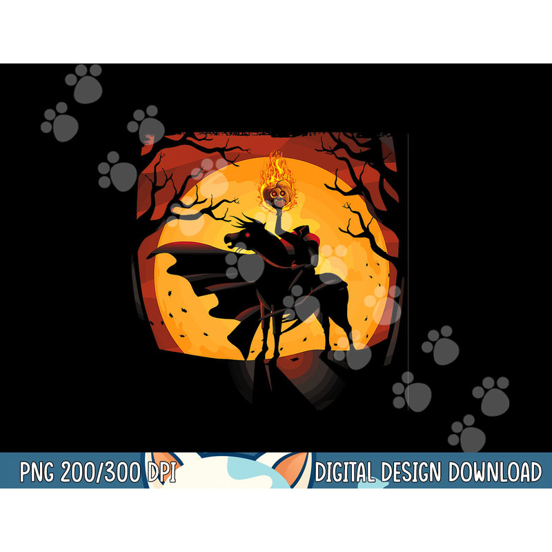 Headless Knight Flaming Pumpkin Halloween T Shirt copy.jpg