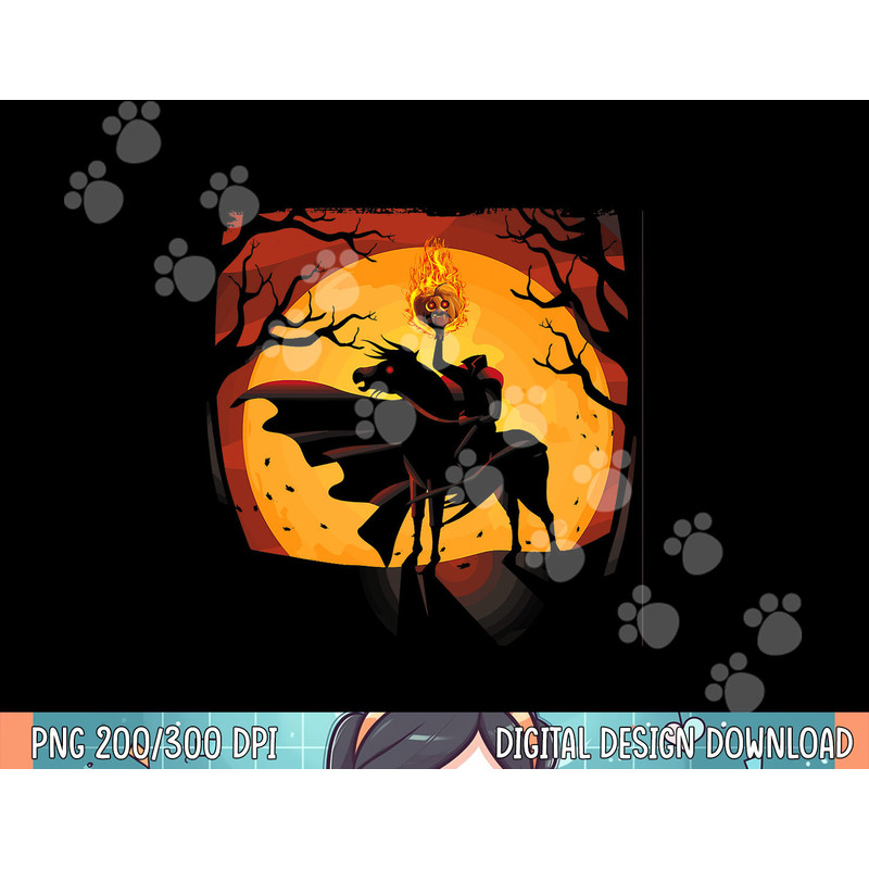 Headless Knight Flaming Pumpkin Halloween T Shirt copy.jpg