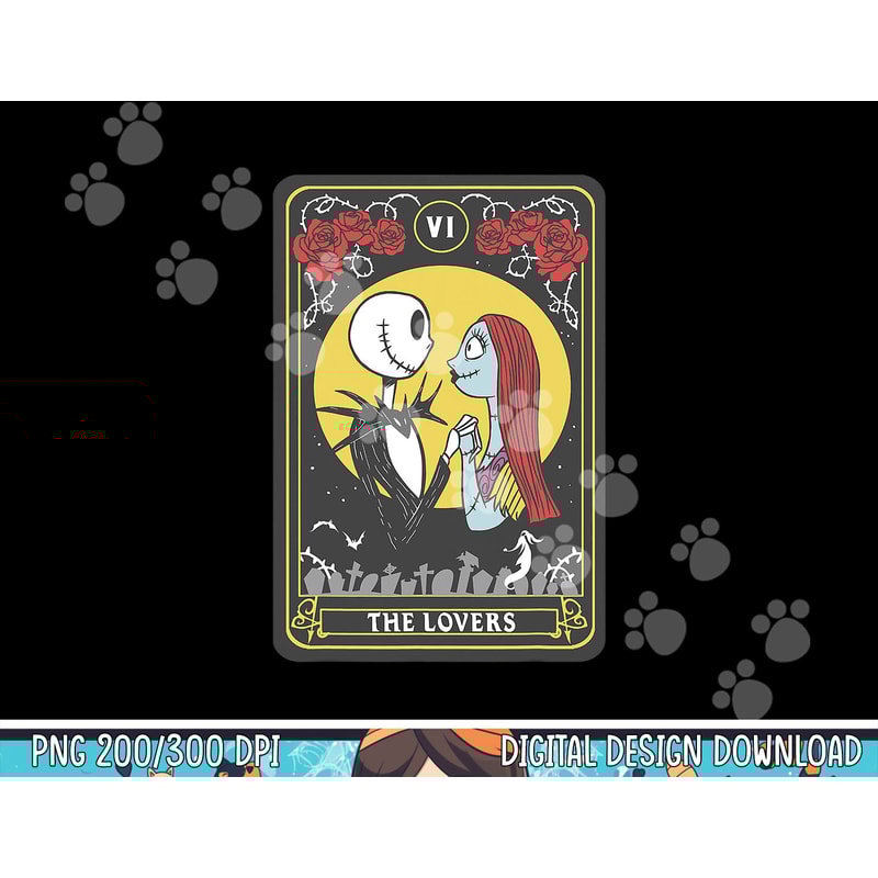 Disney Nightmare Before Christmas Jack & Sally The Lovers png, sublimation copy.jpg