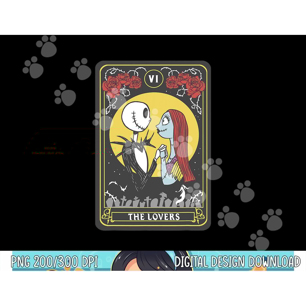 Disney Nightmare Before Christmas Jack & Sally The Lovers png, sublimation copy.jpg