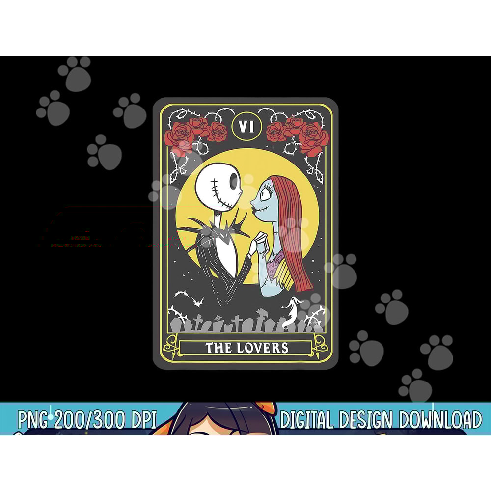 Disney Nightmare Before Christmas Jack & Sally The Lovers png, sublimation copy.jpg