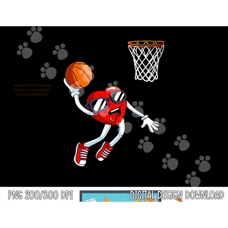 Heart Dunk Basketball Player Valentines Day Love Sports png, sublimation copy.jpg